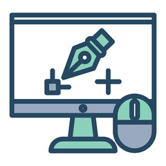 graphic design line green fill_Transform.eps