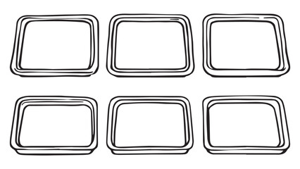 Baking sheet set line art