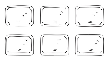 Bath mat set line art