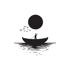 simple logo fishing