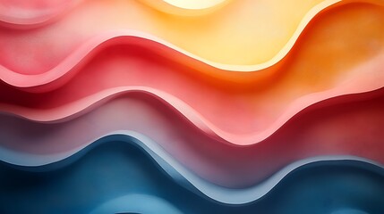Obraz premium Abstract Colorful Waves Flowing Seamlessly