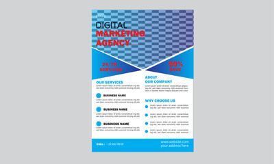 corporate minimal flyer design template 