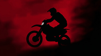 Off-road motorbike rider icon design