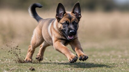 belgian malinois dog on grass