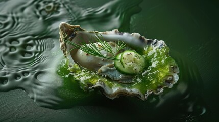 Obraz premium amuse-bouche of oyster