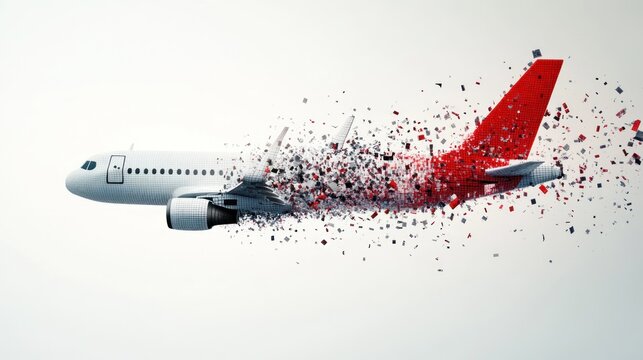 Exploding Airplane in Mid-Air (4)