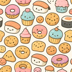 kawaii_food_pattern_01