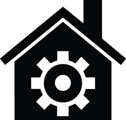 house-with-gear-icon---smart-home-or-home-settings.eps