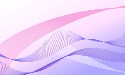 purple violet pink smooth lines wave curves with soft gradient abstract background