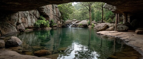 Hidden Pool in a Rocky Gorge