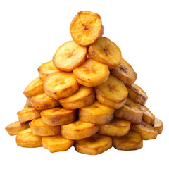 Delicious Fried Plantains Recipe  Food Photography isolated on transparent background