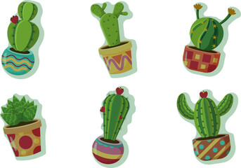 Adorable Collection of Potted Cacti and Succulents Diverse Designs for Home Decor