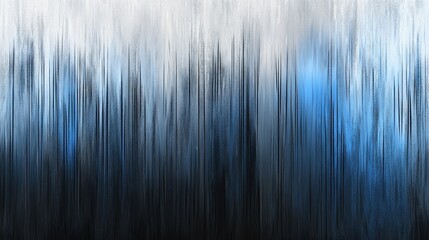 Abstract depiction of vertical lines, merging colors, and softly blurred forms.