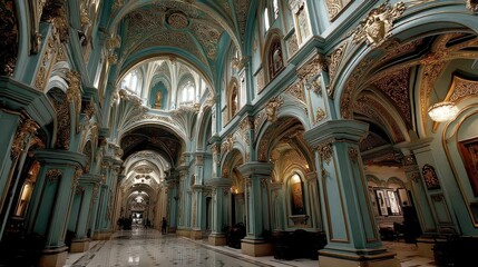Fototapeta premium Majestic interior of a cathedral