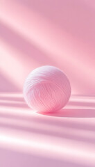 Minimalist illustration in soft pastel colors featuring a simple hand-drawn ball of thread on one side, creating a gentle, artistic look ideal for branding, packaging, or design projects.


