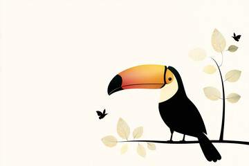 Obraz premium tropical toucan perch,