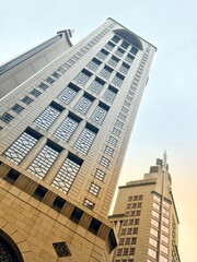 Low angle view of skyscraper er in Central Hong Kong