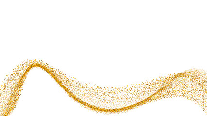 gold dust magic glitter wave