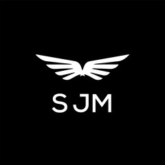 SJM Letter Initial Logo Design Template Vector Illustration