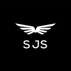 SJS Letter Initial Logo Design Template Vector Illustration