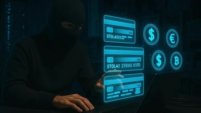 Cyber heist simulation virtual space digital art dark environment close-up security breach