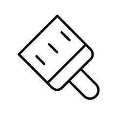 paintbrush line art icon vector illustration