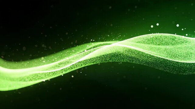 abstract green line movement background