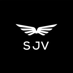 SJV Letter Initial Logo Design Template Vector Illustration