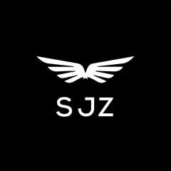 SJZ Letter Initial Logo Design Template Vector Illustration