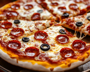 Pizza with breadsticks
