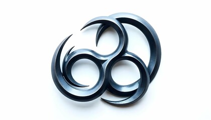 Modern Triskele Symbol in Dynamic Motion