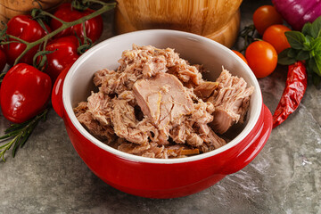 Canned tuna fish for salad