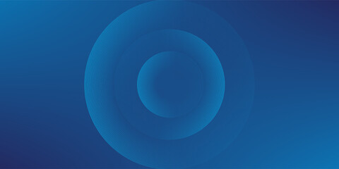 Dark blue abstract style vector background with bright and elegant glowing circle lines stacked together, 3D cover of business presentation banner or night party