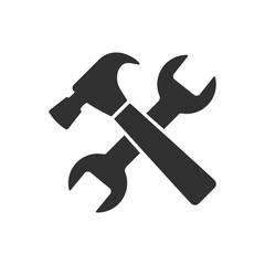 Service tools icon on transparent background.