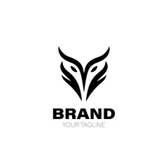 Vulture Logo. Vulture Logo Design. Vulture Logo Brand. Vulture Logo Vector Design Isolated on White Background