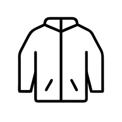 jacket line art icon vector illustration