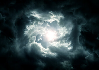 Blurred Swirl in the Clouds