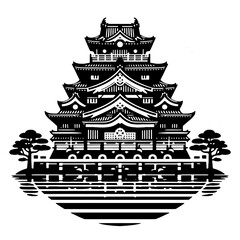 vector illustration of a castle