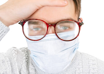 Man in Fogged Glasses