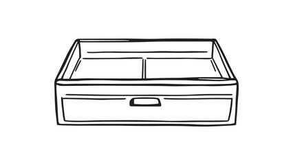 Drawer organizers set line art