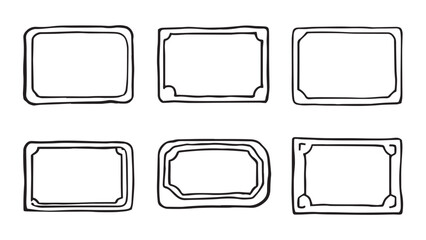Doormat set line art