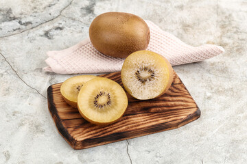 Tasty sweet yellow Kiwi fruit