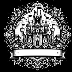 Fototapeta premium vector illustration of a castle