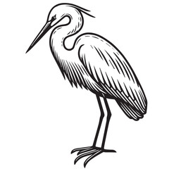 Heron logo icon vector design