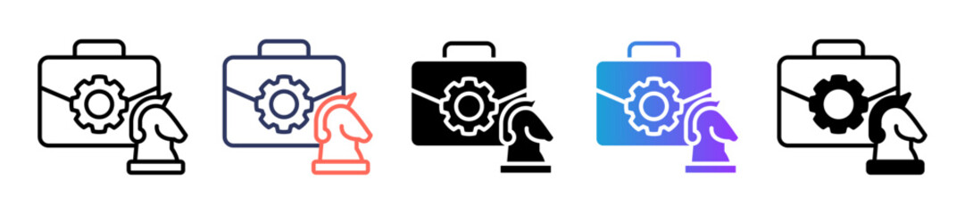 Strategic Planning multiple icon