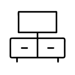 tv stand icon vector illustration