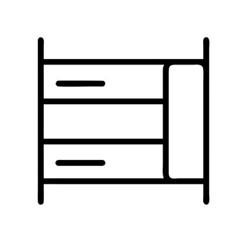 recommend clip art: bunk bed line art icon vector illustration