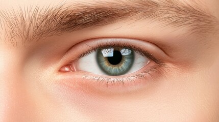 Obraz premium Captivating closeup exploring the intricate details and beauty of the human eye