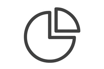 A segmented pie chart with a highlighted section.