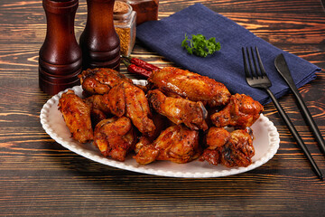Hot and spicy Buffalo chicken wings